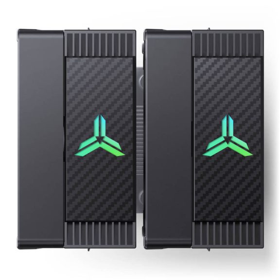Jonsbo CR-3000E CPU hűtő, dual tower, 260 W TDP, RGB világítás, 2x120mm, fekete