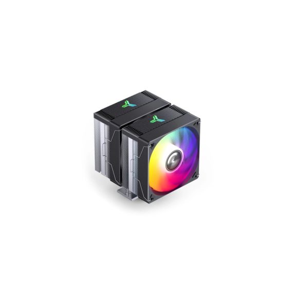 Jonsbo CR-3000E CPU hűtő, dual tower, 260 W TDP, RGB világítás, 2x120mm, fekete