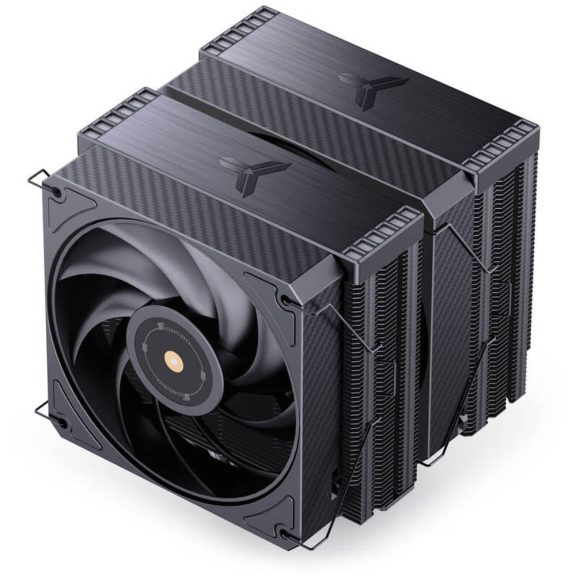 Jonsbo HX6280 CPU hűtő, dual tower, 280 W TDP, RGB világítás, 130mm, fekete