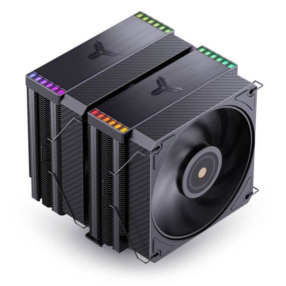 Jonsbo HX6280 CPU hűtő, dual tower, 280 W TDP, RGB világítás, 130mm, fekete