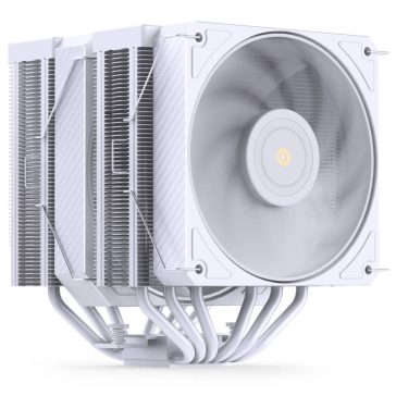  Jonsbo HX6280 CPU hűtő, dual tower, 280 W TDP, RGB világítás, 130mm, fehér