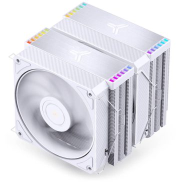   Jonsbo HX6280 CPU hűtő, dual tower, 280 W TDP, RGB világítás, 130mm, fehér