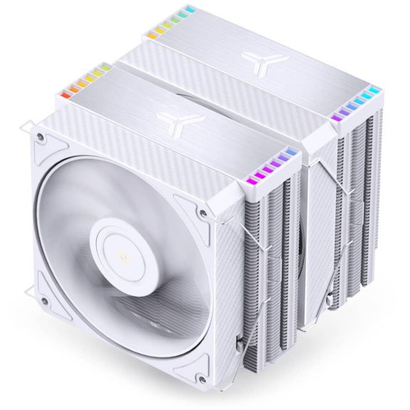 Jonsbo HX6280 CPU hűtő, dual tower, 280 W TDP, RGB világítás, 130mm, fehér