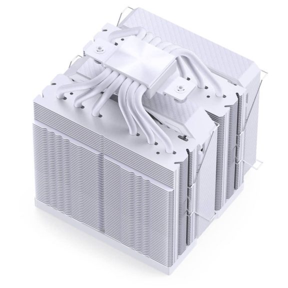 Jonsbo HX6280 CPU hűtő, dual tower, 280 W TDP, RGB világítás, 130mm, fehér