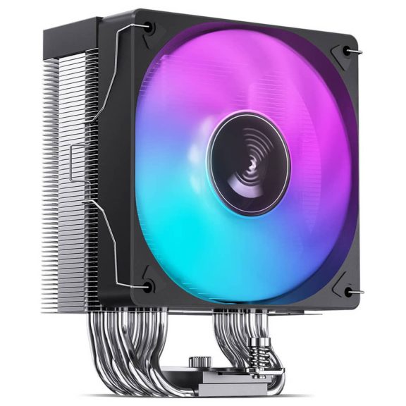 Jonsbo CR-1000MAX Color Black RGB CPU léghűtő, 6 hőcső, 120 mm PWM ventilátor, fekete