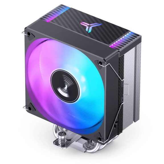 Jonsbo CR-1000MAX Color Black RGB CPU léghűtő, 6 hőcső, 120 mm PWM ventilátor, fekete