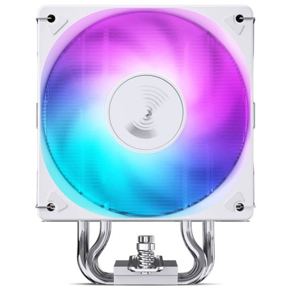 Jonsbo CR-1000MAX Color White RGB CPU léghűtő, 6 hőcső, 120 mm PWM ventilátor, fehér