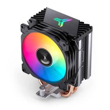   Jonsbo CR-1400E ARGB White processzorhűtő, single tower, 160 W TDP, ARGB világítás, 92mm, fekete