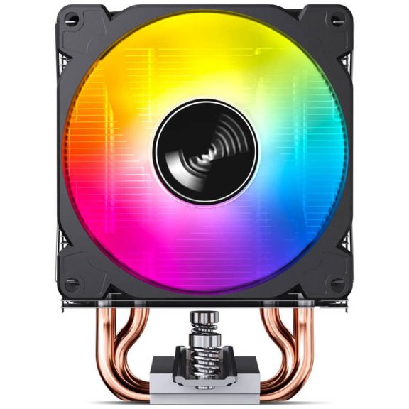 Jonsbo CR-1400E ARGB White processzorhűtő, single tower, 160 W TDP, ARGB világítás, 92mm, fekete