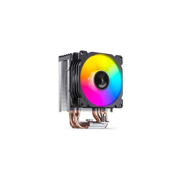Jonsbo CR-1400E ARGB White processzorhűtő, single tower, 160 W TDP, ARGB világítás, 92mm, fekete
