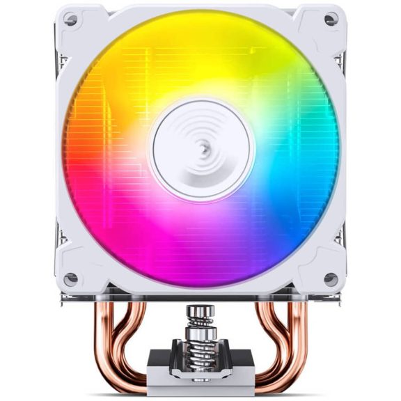 Jonsbo CR-1400E ARGB White processzorhűtő, single tower, 160 W TDP, ARGB világítás, 92mm, fehér