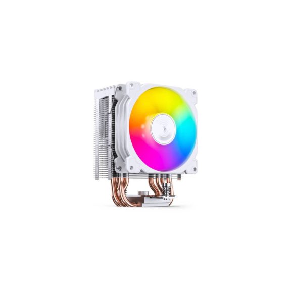 Jonsbo CR-1400E ARGB White processzorhűtő, single tower, 160 W TDP, ARGB világítás, 92mm, fehér