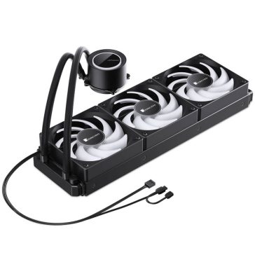   Jonsbo TG-360 ARGB AiO vízhűtés, 360mm radiátor, PWM ventilátorok, fekete