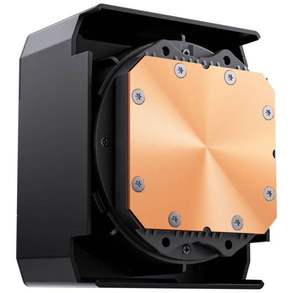 Jonsbo TF3-360SCB AiO vízhűtés, 4x LCD kijelző, 360mm radiátor, ARGB, fekete