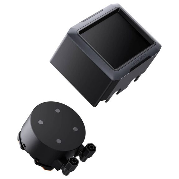 Jonsbo TF3-360SCB AiO vízhűtés, 4x LCD kijelző, 360mm radiátor, ARGB, fekete