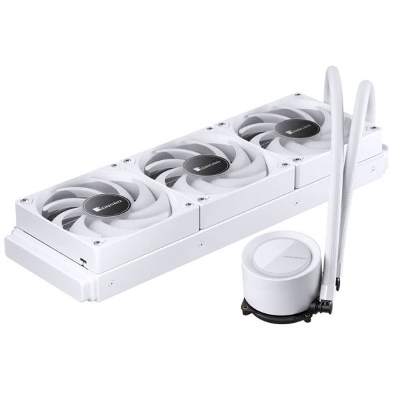 Jonsbo TG-360 ARGB AiO vízhűtés, 360mm radiátor, PWM ventilátorok, fehér