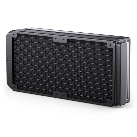 Jonsbo TH-240 ARGB Black 240 mm AIO vízhűtés, beépített LED CPU hőmérséklet kijelző, fekete