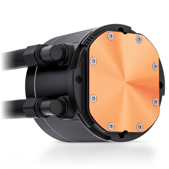 Jonsbo TH-240 ARGB Black 240 mm AIO vízhűtés, beépített LED CPU hőmérséklet kijelző, fekete