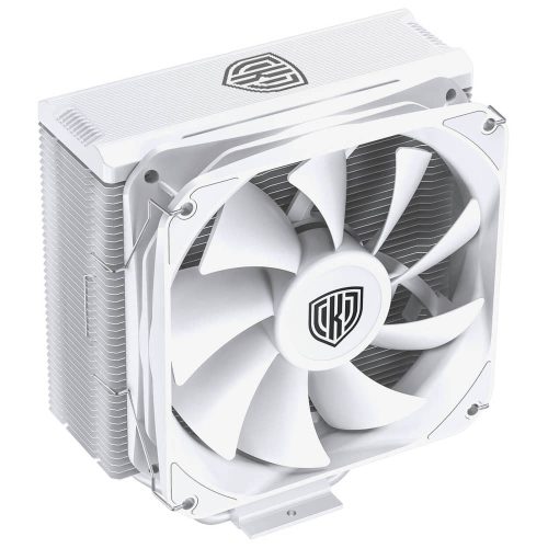 Kolink Umbra EX180 CPU hűtő, 120 mm PWM ventilátor, 4 hőcső, 180 W TDP, fehér