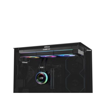   Processzorhűtő Lian Li HYDROSHIFT II LCD-C 360CL ARGB AiO  - Fekete