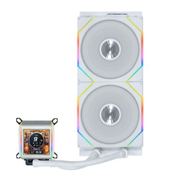 Lian Li GA II LCD 280 TL Wireless fehér all in one CPU vízhűtés LCD kijelzővel