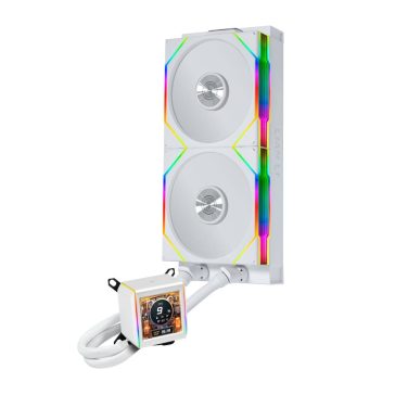 Lian Li GA II LCD 280 TL Wireless fehér all in one CPU vízhűtés LCD kijelzővel