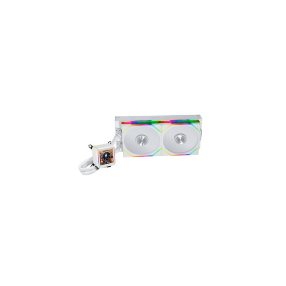 Lian Li GA II LCD 280 TL Wireless fehér all in one CPU vízhűtés LCD kijelzővel
