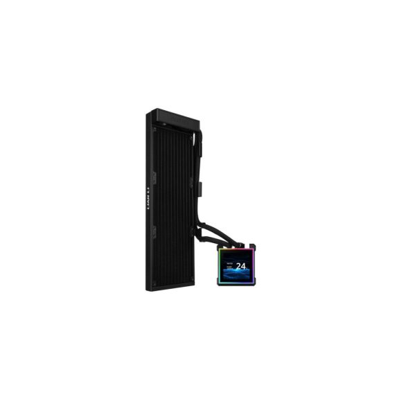 Lian Li HydroShift II LCD-S 360N AiO vízhűtés, 3.4 inch IPS LCD, ventilátor nélküli, fekete - GHS2LCDS36NB