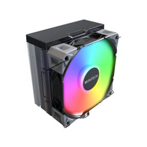 Montech NX400 CPU-hűtő, ARGB - 120mm, fekete