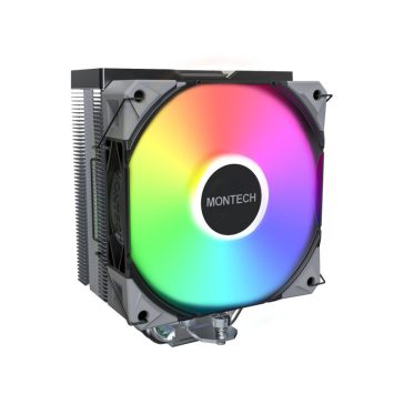 Montech NX400 CPU-hűtő, ARGB - 120mm, fekete
