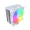 Montech NX400 White CPU-hűtő, ARGB - 120mm, fehér
