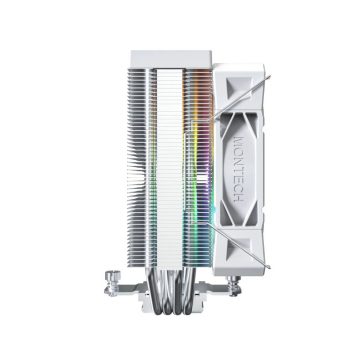 Montech NX400 White CPU-hűtő, ARGB - 120mm, fehér