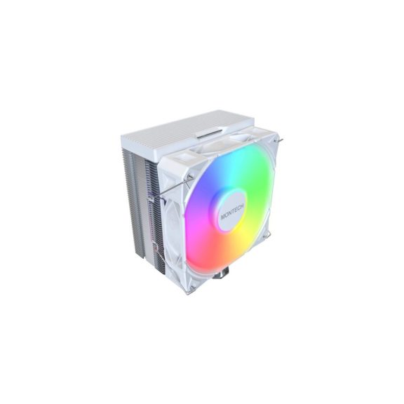 Montech NX400 White CPU-hűtő, ARGB - 120mm, fehér