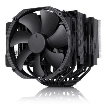   Noctua NH-D15 chromax.black dupla tornyos CPU hűtő, két NF-A15 ventilátor, fekete bevonat - NH-D15-CH-BLACK