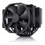 Noctua NH-D15 chromax.black dupla tornyos CPU hűtő, két NF-A15 ventilátor, fekete bevonat - NH-D15-CH-BLACK