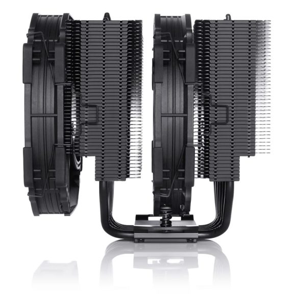 Noctua NH-D15 chromax.black dupla tornyos CPU hűtő, két NF-A15 ventilátor, fekete bevonat - NH-D15-CH-BLACK