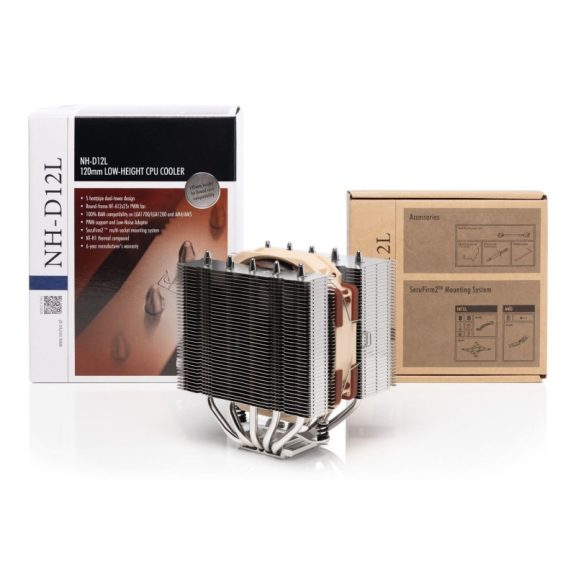 Processzor hűtő Noctua NH-D12L chromax.black 12cm Univerzális