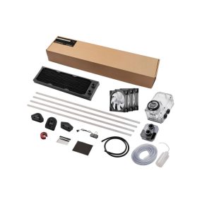   PHANTEKS Glacier EZ-Fit 360 D30-KIT, DIY AIO folyadékhűtő szett, fekete