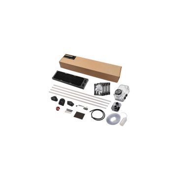   PHANTEKS Glacier EZ-Fit 360 D30-KIT, DIY AIO folyadékhűtő szett, fekete