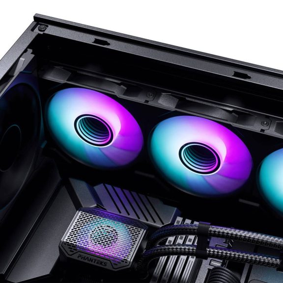 Phanteks Glacier One 360M25G2 AIO processzorhűtő, 360 mm, D-RGB, Fekete - PH-GO360M25G2_DBK02