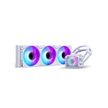   Processzor hűtő AIO Phanteks Glacier One 360M25 Gen2, DRGB 36cm Fehér