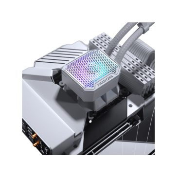   Processzor hűtő AIO Phanteks Glacier One 360M25 Gen2, DRGB 36cm Fehér