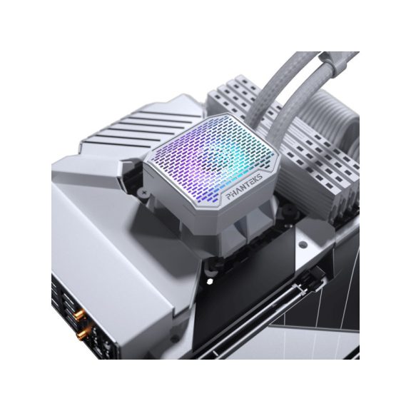 Processzor hűtő AIO Phanteks Glacier One 360M25 Gen2, DRGB 36cm Fehér