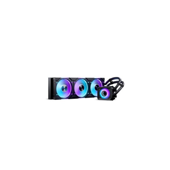 Phanteks Glacier One 360D30 X2 folyadékhűtés, 360 mm radiátor, D-RGB, fekete