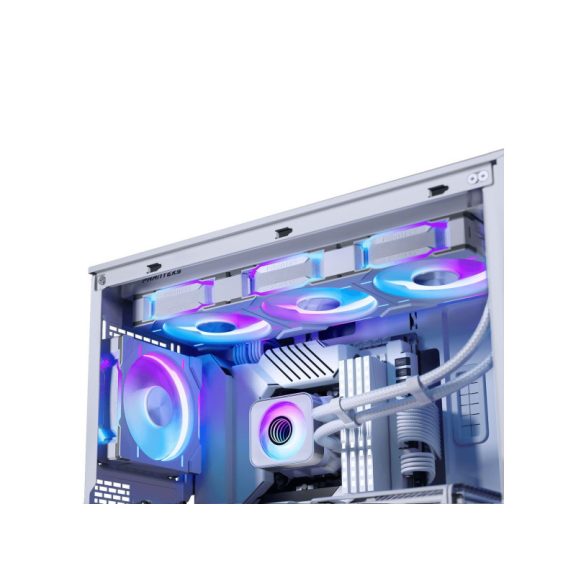 Processzor hűtő AIO PHANTEKS Glacier One 360D30 DRGB AIO, X2 Cap, fehér