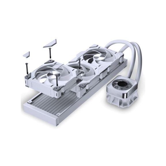 Processzor hűtő AIO PHANTEKS Glacier One 360D30 DRGB AIO, X2 Cap, fehér