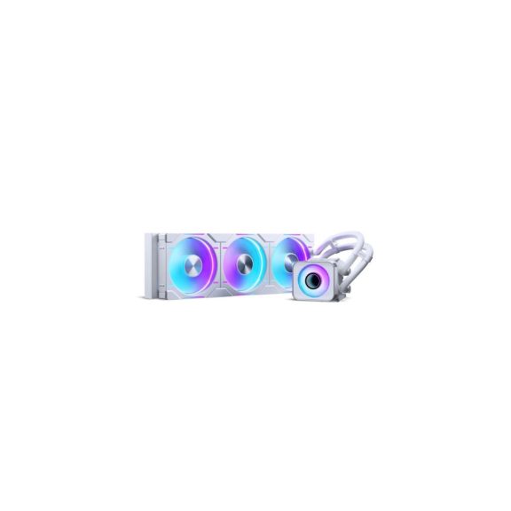 Processzor hűtő AIO PHANTEKS Glacier One 360D30 DRGB AIO, X2 Cap, fehér