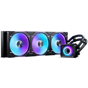   Phanteks Glacier One 420D30 X2 CPU AIO vízhűtés 420 mm, D-RGB, 3x140 mm, fekete