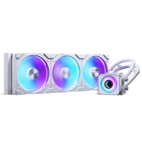   Phanteks Glacier One 420D30 X2 folyadékhűtés, 420 mm radiátor, D-RGB, fehér - PH-GO420D30_DWT02