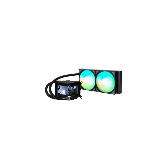 TRYX Panorama ARGB 240 AiO vízhűtés, 6.67 inch AMOLED kijelző, 240mm, fekete